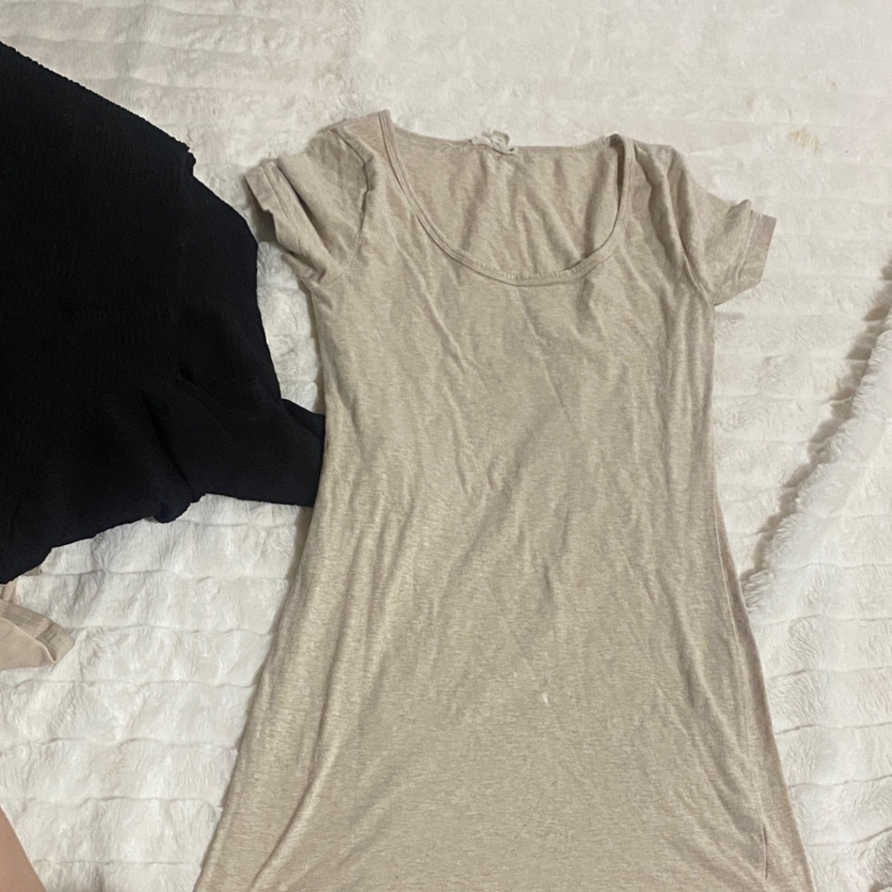 Zenana Outfitters Tan Mini Dress